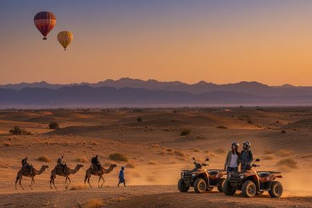 All-Inclusive Sunrise Balloon +Sunset Agafay Quads, Camel, dinner
