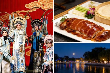 Classic Peking Opera, Local Dinner&Old Beijing Houhai Night Tour