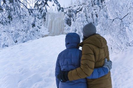 Hike to Frozen Waterfalls of Korouoma Including BBQ Lunch from Rovaniemi
