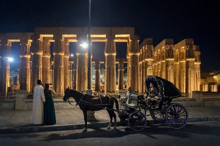 Luxor Night Tour: Nile Sailing, Horse Carriage & City Walk