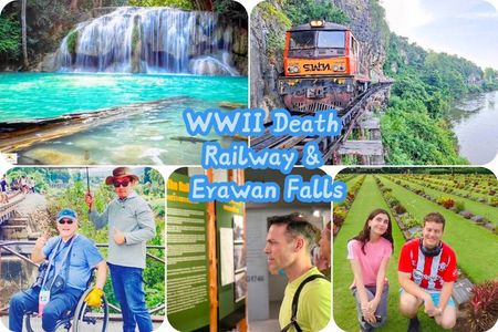 Kanchanaburi Day Trip: WWII Death Railway & Erawan Falls