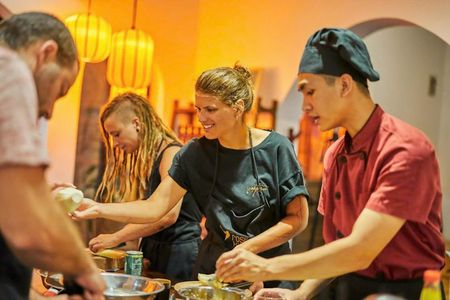 Rose Kitchen Hanoi: Market & Cultural Cooking Tour + Free PickUp