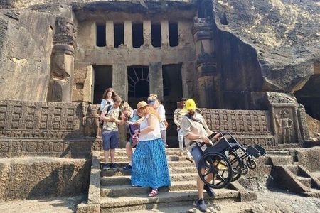 Kanheri Caves + Golden Vipassana Pagoda Guided Tour with Transfer