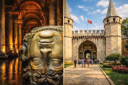 Topkapi Palace and Basilica Cistern Combo Tour in Istanbul