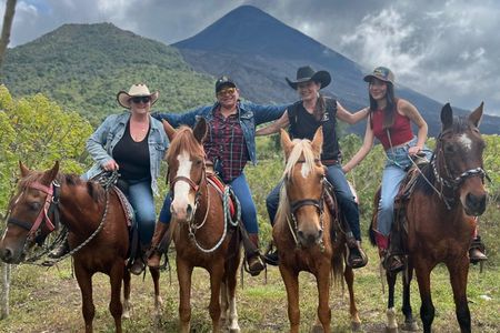 Volcanic Horseback Trail Ride and Village Tour Outside of Antigua