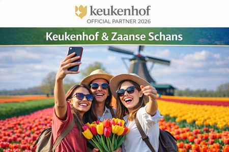 Keukenhof Gardens and Zaanse Schans Windmills Day Tour