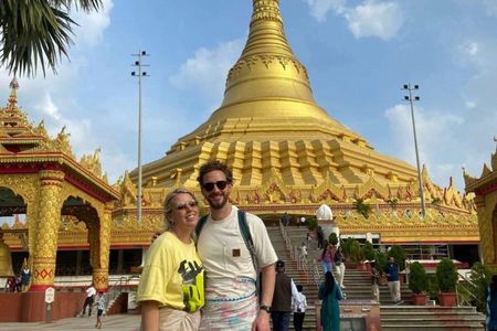 Kanheri Caves + Golden Vipassana Pagoda Guided Tour with Transfer