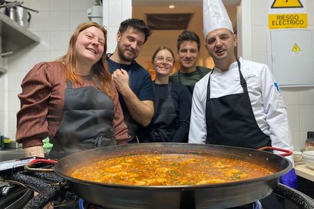 Madrid: Paella Sangria and Churro Making Class in the City Center
