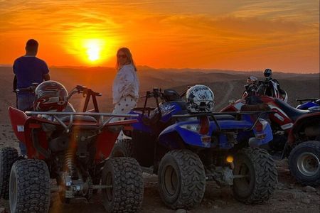 Agafay Desert Sunset Quad Bike Adventure & Dinner from Marrakesh