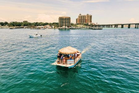 Private Tiki Pub Floating Sunset Cruise at Crab Island