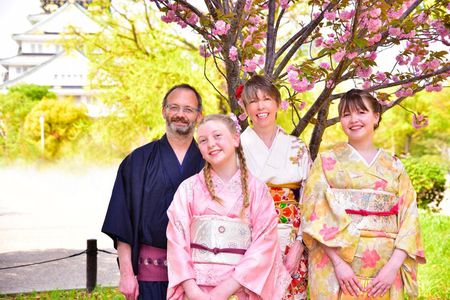 Kimono Photoshoots at Osaka Castle, Temples & Shrines, or Studio