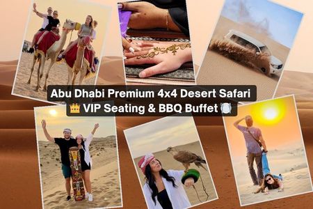 Abu Dhabi Premium 4x4 Desert Safari with VIP Seating & BBQ Buffet