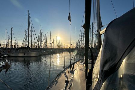 Waking up in Barcelona Sailing boat ride at Dawn