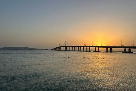 Sunset Cruise with Etihad Tower Views and Beach Walk