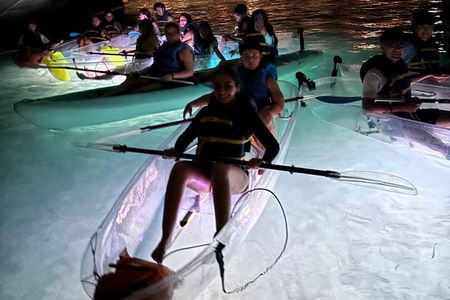 Night Guide: Clear LED Kayaking Experience in Condado Lagoon