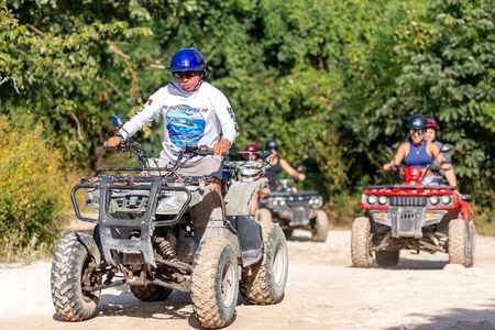 Best Cozumel ATV Jungle Tour + Jade Cavern + Beach + Locker