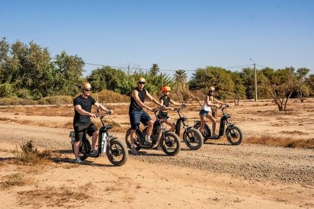 balade à cheval et en trottinettes électrique Marrakech Palmeraie