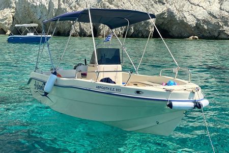 Self drive boat to shipwreck & blue caves