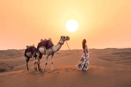 Qatar: Premium Desert Safari With Camel Ride And Dune Bashing 