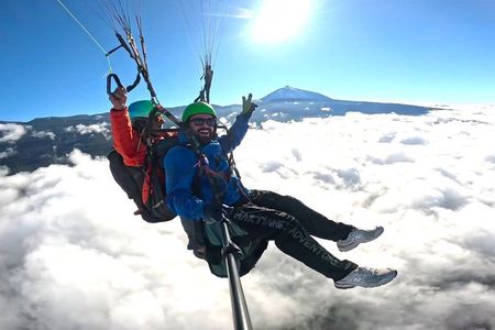 Paragliding from Teide National Park 2200m to Puerto de la Cruz