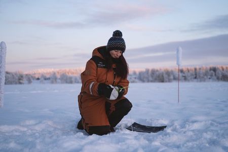 Ice Fishing on Lake Kuoksa
