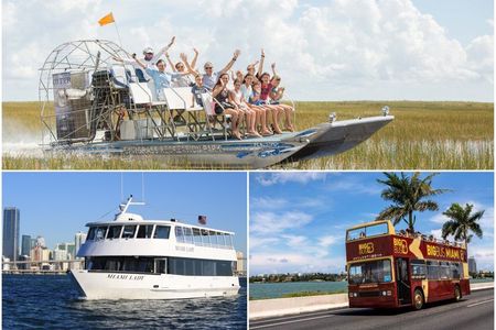 Best of Miami: Everglades, Bay Cruise, & Open-top Bus Tour