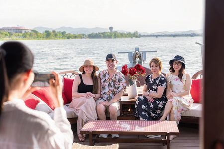 Huong River Afternoon Tea Cruise Tour Along Hue City