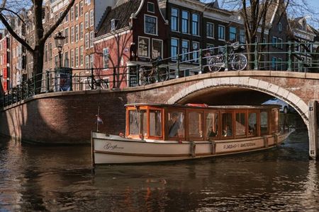 Amsterdam 2 Hour Small-Group Canal Cruise with Dutch Snacks & Bar