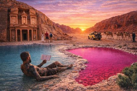 Jordan Private 2-Day: Petra, Wadi Rum, Pink Lake & Dead Sea