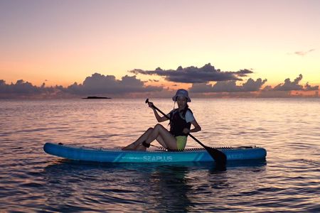 Miyako island: Sunset or Sunrise SUP at Hidden Beach【Pick up ok】