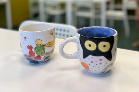 Ceramic Painting Workshop in Rome with Drinks