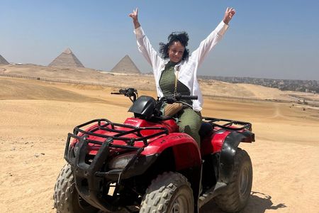 Giza Pyramids, Sphinx with ATV Quads, Shopping & Camels