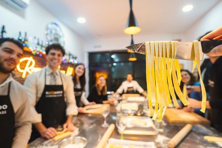 Rome Pasta Making Class with Italian Sauces and Wine Included