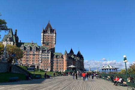 Montmorency Waterfall and Quebec City Tour from Montreal with Bus