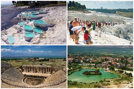 From Antalya/Kemer: Pamukkale and Hierapolis Tour with Lunch