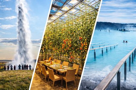 Private Golden Circle & Blue Lagoon Tour with Fridheimar Farm