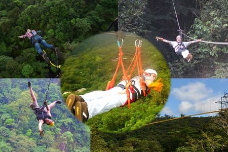 Bungee Jump near San José, Costa Rica w/ Canopy Ziplines and Superman Cable