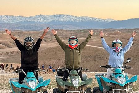 Agafay Desert Adventure Quad Biking and Sunset Camel Trek