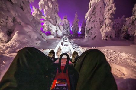 World's Northern most Roller Coaster & Korouoma Frozen Waterfall