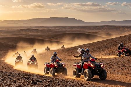 Agafay Desert from Marrakech Quad Bike Camel Ride and Dinner Show