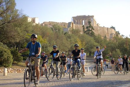 Athens Scenic Electric Bike Tour with optional Acropolis visit