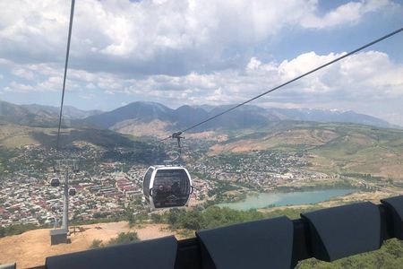 Chinorkent cable car, Charvak lake Nanai village waterfall