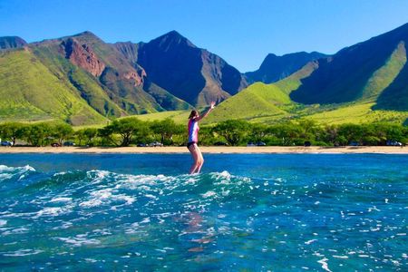 Amazing "1-on-1" Private Surf Lesson at Ukumehame Beach