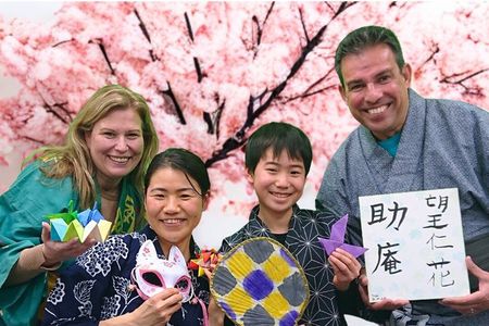 Tokyo Family Culture Workshop: Calligraphy, Origami &Yukata Photo