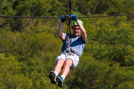 Zipline Activity with Ocean View
