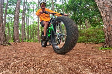 E-bike at the sunset of Mozambique beach - Floripa