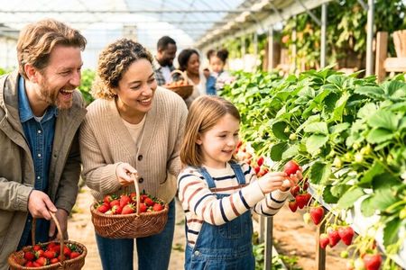 Nami Island, Strawberry Picking & Rail Bike Day Trip from Seoul