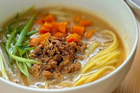 Vegan Ramen and Gyoza (No Animal-Based Broth is Used)
