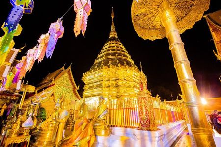 Night Tour in Wat Umong and Doi Suthep in Chiang Mai with Pick Up