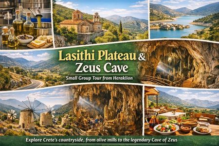 Lasithi Plateau, Zeus Cave, Olive Mill and many more Attractions
